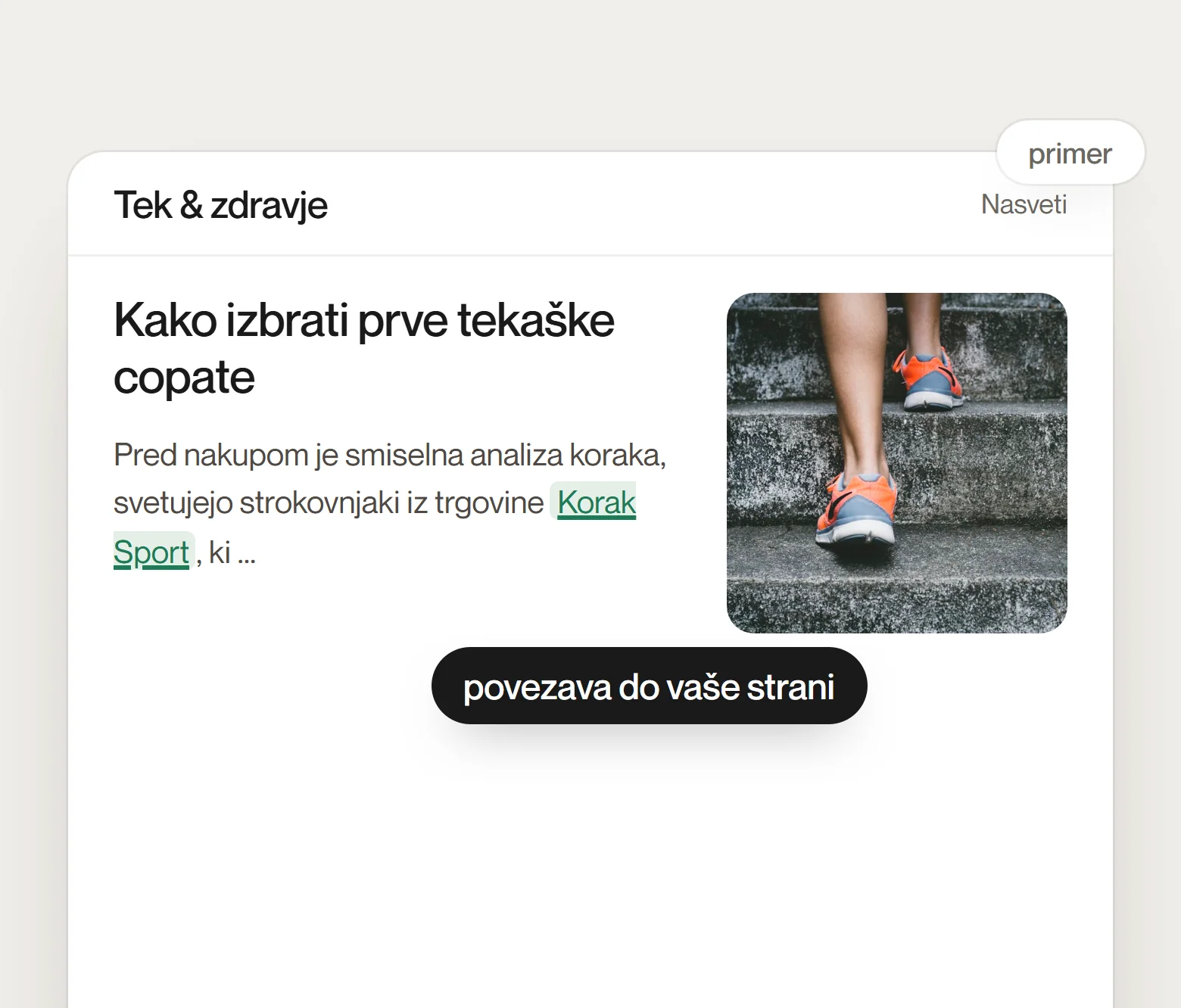Link Building & Digital PR: Primer strokovnega članka na tematskem portalu z omembo in povezavo do vaše strani.