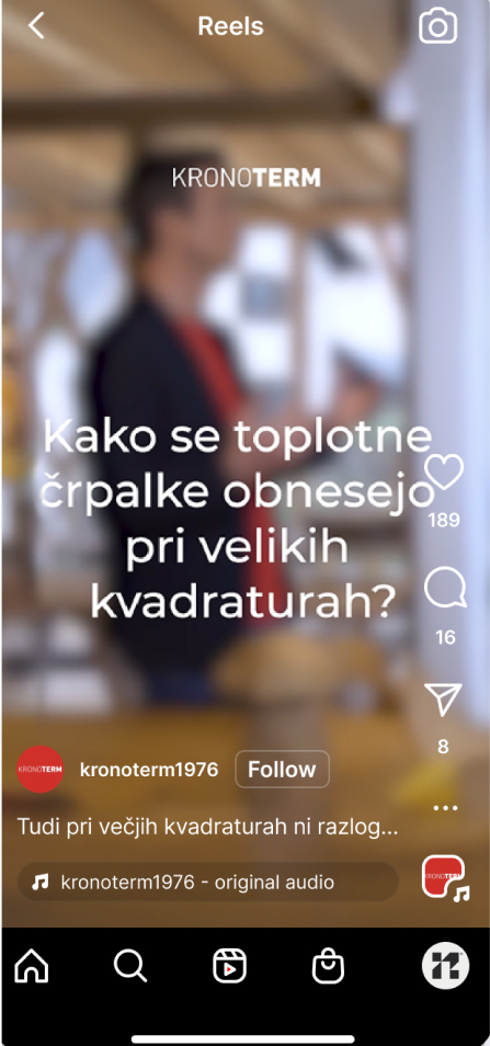 Frame6 primer oglasa za facebook in google oglasevanje