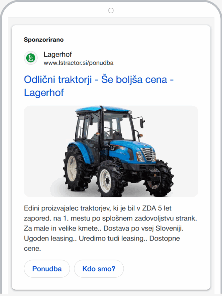 google ads za vodilna podjetja s pomočjo butične digitalne agencije notic primer oglasa 04