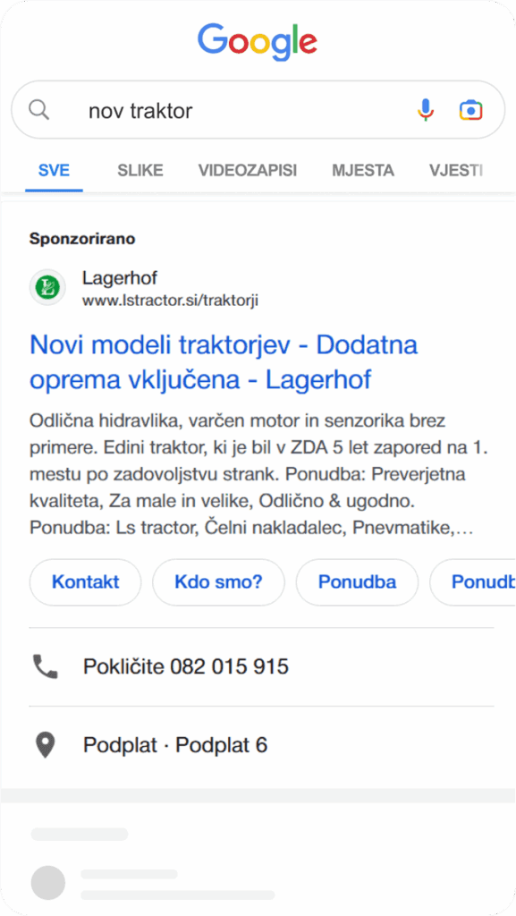 google ads za vodilna podjetja s pomočjo butične digitalne agencije notic primer oglasa 06