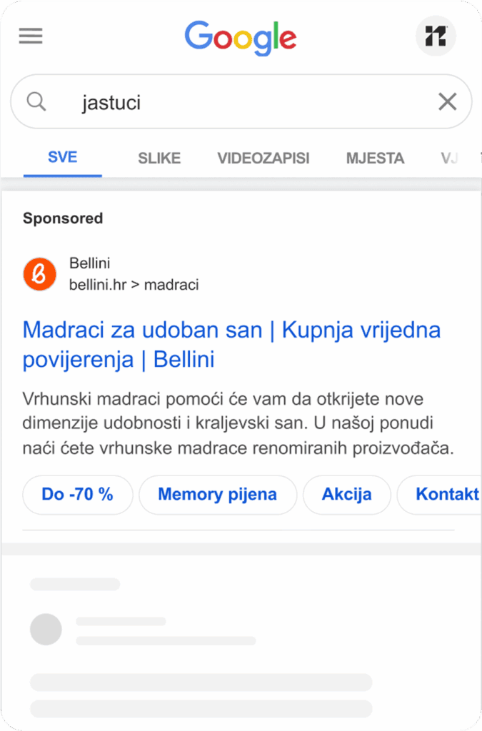 google ads za vodilna podjetja s pomočjo butične digitalne agencije notic primer oglasa 09