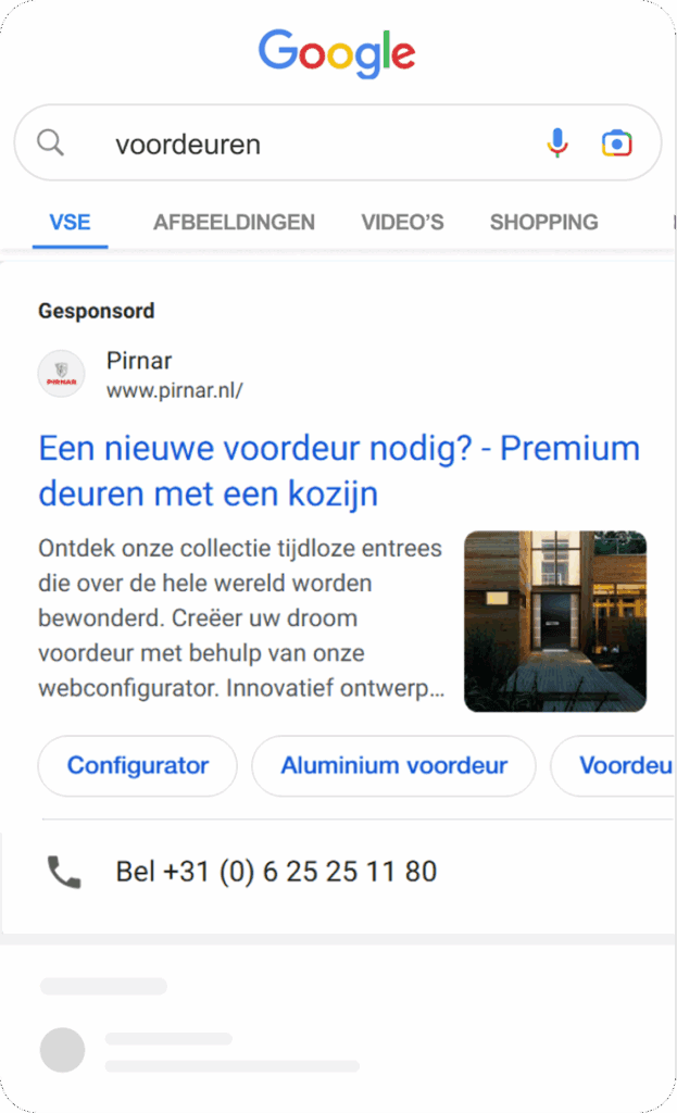 google ads za vodilna podjetja s pomočjo butične digitalne agencije notic primer oglasa 12
