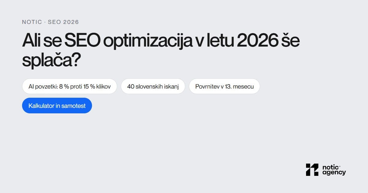 Ali se SEO optimizacija še splača
