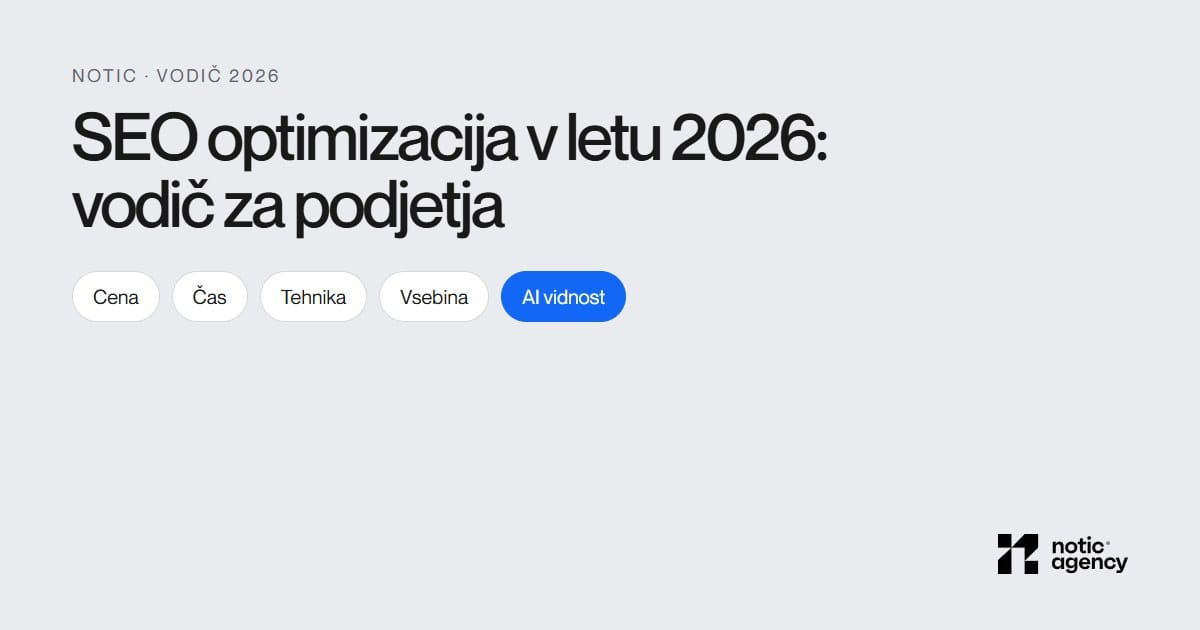 SEO optimizacija v letu 2026: vse, kar morate vedeti