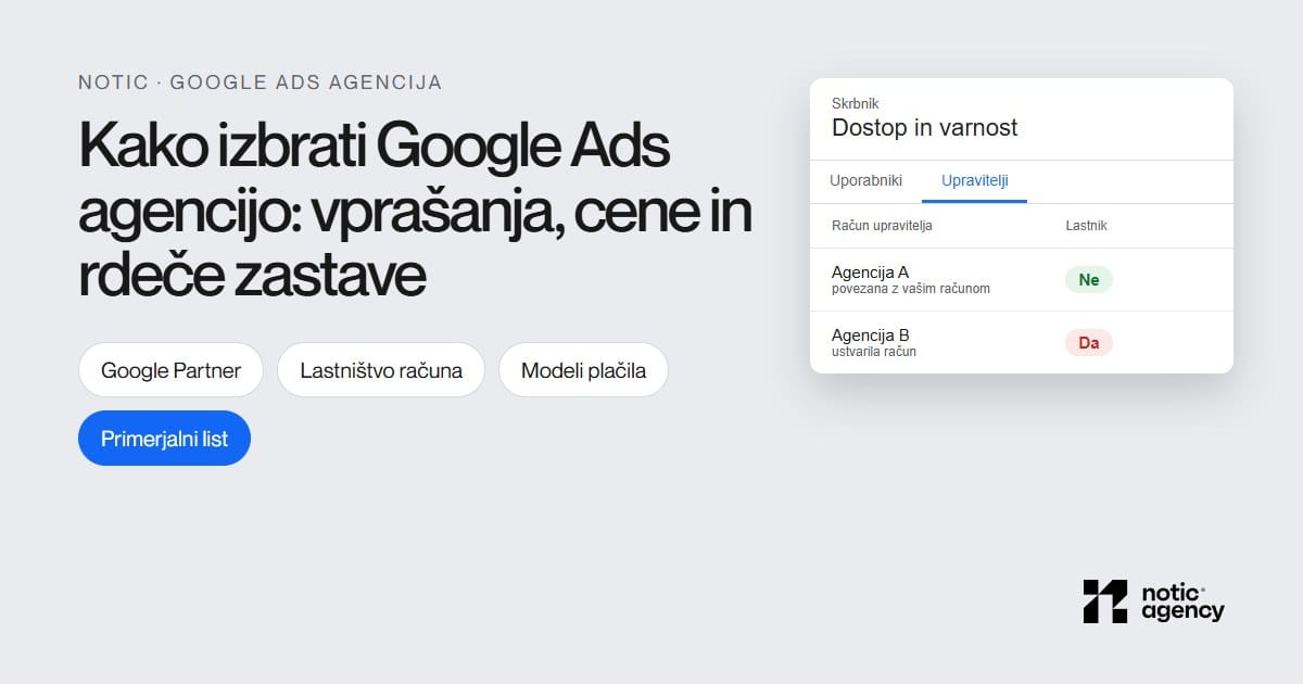 Kako izbrati Google Ads agencijo