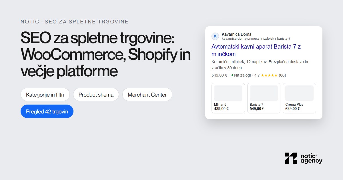 SEO za spletne trgovine: vodič za WooCommerce, Shopify in večje platforme