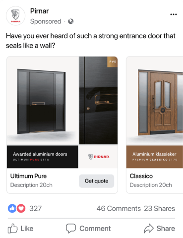 meta in facebook oglasevanje z digitalna agencija notic